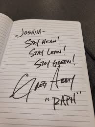 Ho ottenuto un autografo da Greg Abby (Raphael del 2003) e una foto con  Wayne Gibson (Michelangelo del 2003) : r/TMNT