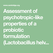 Assessment Of Psychotropic Like Properties Of A Probiotic Formulation Lactobacillus Helveticus R0052 And Bifidobacterium Probiotics Assessment Lactobacillus