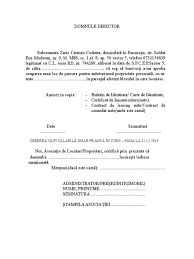 Fie mergeti la un notar si incheiati un contract de comodat in forma autentica,. Cerere Loc Parcare 21 3