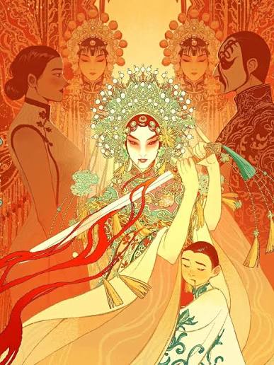 Farewell my Concubine. Fantastic film, that I postponed to watch for a long  time. I was in awe from the cinematography and performances. So it's  inspired me to draw a little fanart