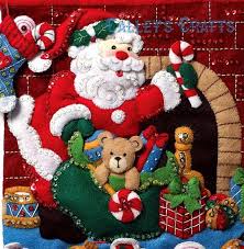 Bucilla Must Be Santa Felt Christmas Advent Calendar Kit Etsy Christmas Advent Calendar Advent Calendar Kit Felt Christmas