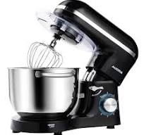 Buy Syvio 7.5QT Stand Mixer, 660W 6-Speed Electric Mixer, Dough Mixer With  Food Grade Stainless Steel Bowl Whisk Dough Hook Egg White Separator For ...