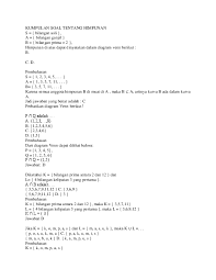 Jul 21, 2021 · bagaimana contoh soal himpunan matematika yang ada di blog ini? Contoh Soal Himpunan