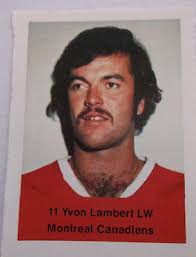 1974/75 Loblaws Hockey Sticker NHL Montreal Canadiens YVON LAMBERT