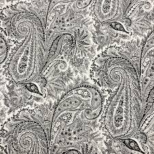 Black And White Paisley Curtains Black White Paisley Cotton Fabric Generation Mills Oop Etsy In 2020 Paisley Cotton Fabric Paisley Fabric Black And White