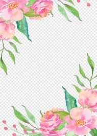 Pink, mint, blue or lilac. Pink Flower Borders Pink Flowers Painting Watercolor Painting Border Png Pngegg