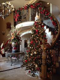 Decoration Noel Maison Interieur Christmas Staircase Christmas Entryway Christmas Decorations