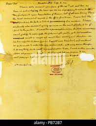 Letter signed Thomas Jefferson (initials only), Monticello, to William  Munford, September 6, 1824 Stock Photo
