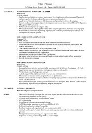 Looking to create the perfect software engineer resume? Mid Level Software Engineer Resume Samples Velvet Jobs