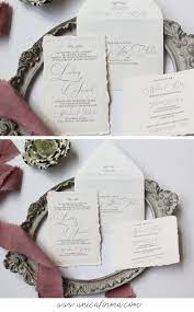 Handmade Wedding Invitation Deckled Edge Wedding Invitation Calligraphy Weddin Navy Wedding Invitations Pretty Wedding Invitations Winter Wedding Invitations