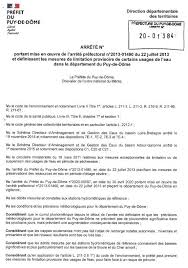 Tout savoir sur les villes du puy de dome (département 63), avec l'encyclopédie des villes de france. Arrete Prefectoral De Restriction Des Usages De L Eau Saint Maurice Pres Pionsat Over Blog Com