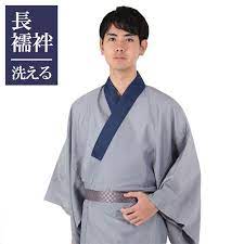 楽天市場 男着物専門店品質 長襦袢 男性用 洗える襦袢 半衿 紺 m llサイズ 敬老の日 父の日 ギフト ラッピング プレゼント 贈り物 男着物の加藤商店 長襦袢 男性 男性用