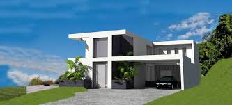 Villa D Architecte Contemporaine Sur Terrain En Pente Avec Piscine A Debordement Piscine A Debordement Maison Style Plan Maison