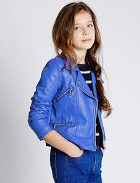 Faux Leather Biker Jacket With Stormwear 5 14 Years M S Faux Leather Biker Jacket Biker Jacket Jackets