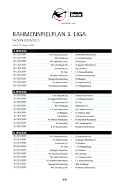 Startseite foren > fussball allgemein > 3. Dfb Veroffentlicht 3 Liga Rahmenspielplan 2020 21