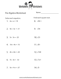 Pre Algebra Practice Worksheet Printable Pre Algebra Worksheets Algebra Worksheets Math Worksheets