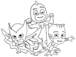 Conejo para descargar, imprimir y colorear como mas te guste. Los Heroes En Pijama Para Colorear