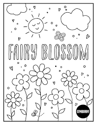 Coloring Sheet Fairy Blossom Coloring Sheets Coloring Pages For Kids Coloring For Kids