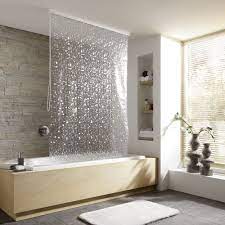 This 100% peva long bath liner securely rolls up to neatly hide in its thick aluminum base to ensure long lifespan, after use, allow shower curtain to air dry before rolling up to avoid mildew formation. Kleine Wolke Vinyl Pearl Shower Roller Blind Victorian Plumbing