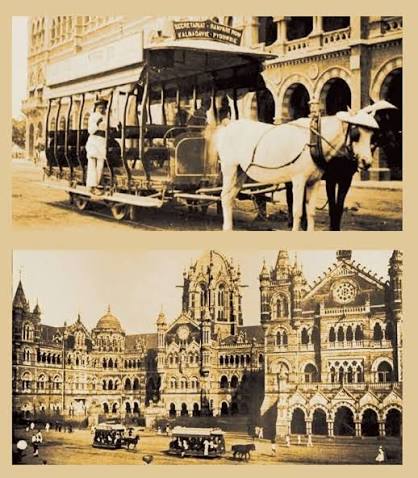 Bombay's first horse tram service started in 1874