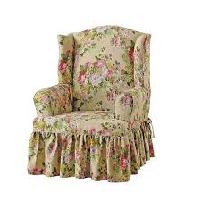 Sure Fit Juliet Relaxed Fit T Seat Wing Chair Slipcover Kohls In 2020 Slipcovers For Chairs Slipcovers Wing Chair