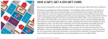 I bought my first gift card from them in person about 8 years ago. Simon Mall Gift Card Sale 20 Off Domino S Jcpenney Children S Place And More Miles To Memories