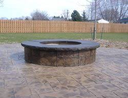 One never uses concrete for the inside of a firepit because concrete and fire are not agreeable. Outdoor Fire Pits Pictures Gallery The Concrete Network