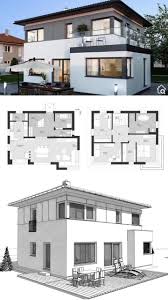 moderne einfamilienhaus stadtvilla mit walmdach holz putz fassade bauen haus grundriss ideen video nel 2021 planimetrie di case planimetrie case