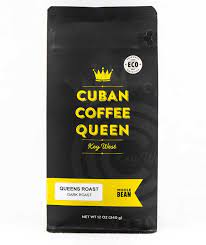 A warm bread pudding with caramelized bananas, served with raisins, dark rum, vanilla ice cream coffee rubbed rib eye steak c.a.b, orange mojo over mushrooms,served with white rice and black beans. Cuban Coffee Queen Key West