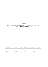 Workplace safety is important to each and every colleague and the aim is to assist smes tenants here to understand the legal requirements and ensure the. Https Esa Afdb Org Sites Default Files Final 20integrated 20hse 20management 20system 20ds 20review 2014012016 Pdf