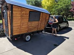 It has large windows on both sides, as well as skylights and a large front window. Woman Builds Gypsy Wagon On Her Own