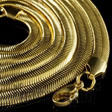 Vintage gold box snake chain anklet. 18k Gold Herringbone Snake Chain Niv S Bling