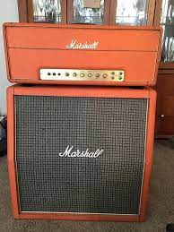 1972 Marshall Major For Lead Guitar In Orig Orange Color Tolex Pulsonic Full Stack Super Rare Ferris Gear Bazaar Reverb Ampli Musique Guitare