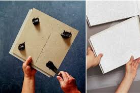 Covering a popcorn ceiling using decorative ceiling tiles. Installing Ceiling Tiles Ceilings Armstrong Residential