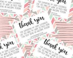 Instant business thank you cards editable pdf purchase thank you. Poshmark Thank You Cards Super Cute Unique Print Business Stationary Cards