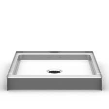 Mud bed showers are usually cold to stand on, they add a lot of extra weight to the subfloor, and when creating a mud bed, the slope must be exaggerated in order to make sure water does not collect elsewhere other than the drain location. Curbed 30 X 30 Shower Pan 4 Curb Height Np3030 V2 Bestbath