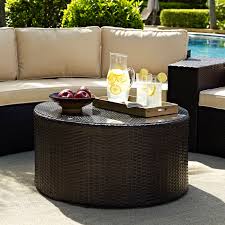 Shop for round ottoman coffee table online at target. Crosley Furniture Catalina Outdoor Wicker Round Coffee Table