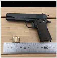 The pistol's formal designation as of 1940 was automatic pistol, caliber.45, m1911 for the original model of 1911 or automatic pistol, caliber.45, m1911a1 for the m1911a1, which was adopted in 1924. Pistols Model Colt M1911 Pistol On A Scale Of 1 2 49 Buy
