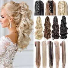 You just have to clip it into your hair and get yourself ready for the party. Buy Womens Girls Long Straight Wavy Ponytail Wigs Claw Clip Pony Tail Hair Extensions Black Brown Blonde At Affordable Prices Free Shipping Real Reviews With Photos Joom
