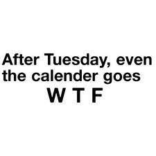 After Tuesday Even The Calendar Goes Wtf Workout Quotes Funny Family Quotes Funny Funny Quotes