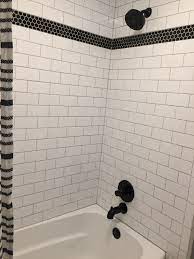 Shower White Subway Tile Shower Home Remodeling