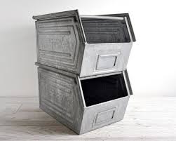 Perfect for the kitchen storage and decoration keep food fresh Vintage Storage Metal Storage Bins Stackable Metal Storage Bins Metal Bins