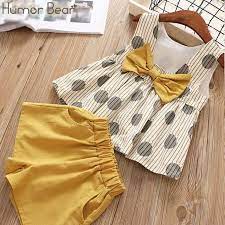 Girls Clothing Kids Costume Brand Children Clothing Sets Bowknot Baby Girls Kids Outfits Girls Summer Outfits Baby Girl Clothes