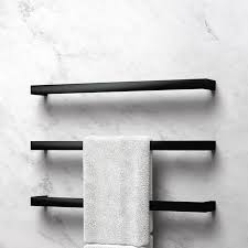 Complete your modern look by coordinate your black towel bar with other black bathroom accessories, such as black toilet paper holders and black bathroom hooks. Clean Linear Lines Cubo Heated Towel Rails From Avenir Now In Matt Black And Other Special Heated Towel Rail Bathroom Towel Rails Black Bathroom Accessories
