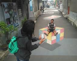 Check spelling or type a new query. Foto Menikmati Lukisan Tiga Dimensi Di Kampung 3d Kota Depok