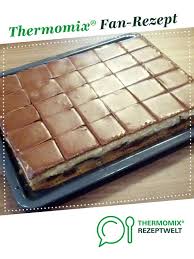 Donauwelle Mit Puddingcreme Und Schokoguss Rezept Blechkuchen Thermomix Thermomix Rezepte Kuchen Thermomix Kuchen