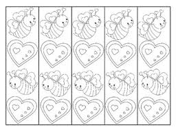 Customizable valentines that can be printed and colored as many times as you like! Valentine S Day Bookmarks Color Your Own By Jill Varna Tpt