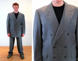 Flannel shirts comprised much of the fashion in the 90s, especially with grunge music. 90s Gray Wool Zoot Suit 44l Xl Deadstock Italian R Caruso Nwt Sartoria Parma Hand Tailored Vintage Men S Extra Large Zoot Suit Suits Ralph Lauren Black Label