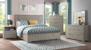 Full size storage bed, 12 drawers, pine wood, unfinished. Riverside Remington 4 Piece Panel Storage Bedroom Set In Urban Gray
