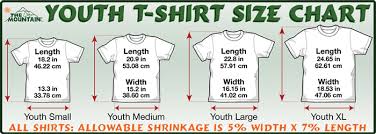 As an example, let's say you wish to convert 6 inches to cm. T Shirt Sizing